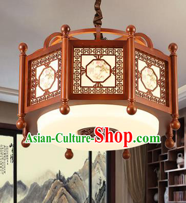 Traditional Chinese Handmade Hanging Lantern Asian Wood Ceiling Lanterns Ancient Lantern