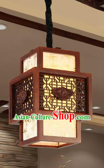 Traditional Chinese Handmade Sheepskin Lantern Wood Palace Lantern Ancient Ceiling Lanterns