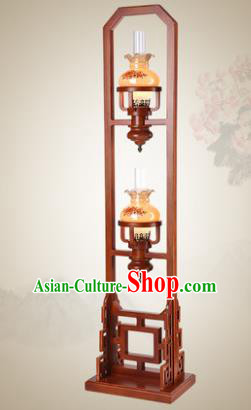 Traditional Chinese Mabiwasa Wood Palace Lantern Handmade Floor Lanterns Ancient Lamp