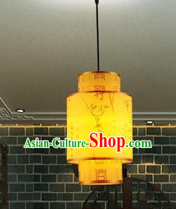 Traditional Chinese New Year Palace Lantern Handmade Painting Bamboo Hanging Lanterns Ancient Lamp