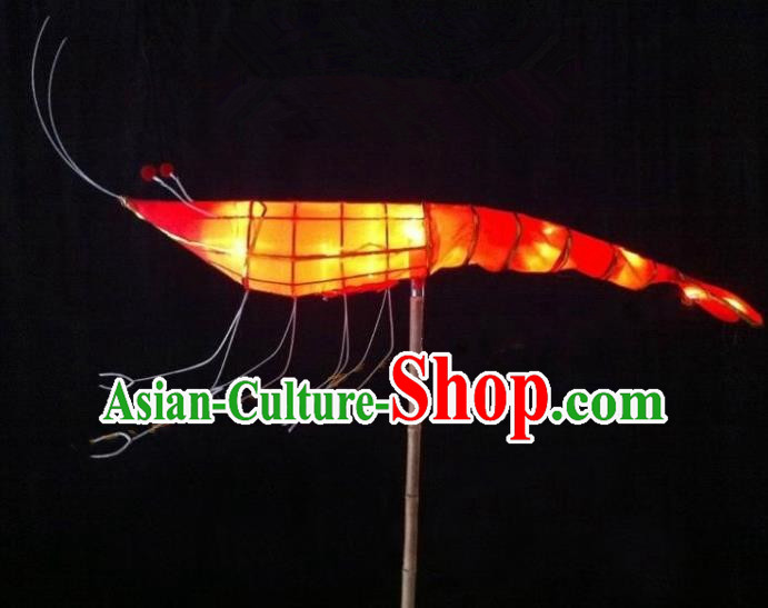 Traditional Chinese Red Shrimp Lantern Handmade Lanterns Ancient Lamp