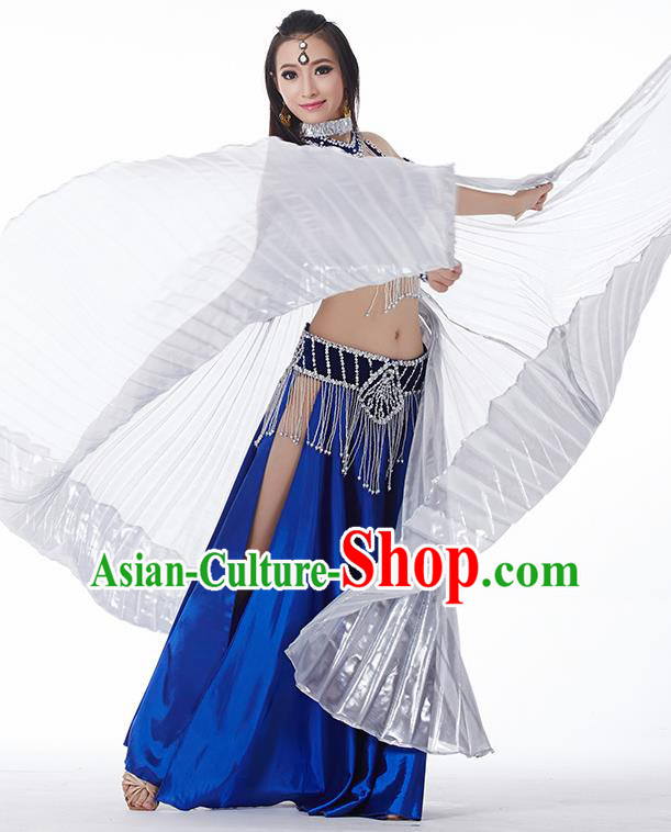 Traditional India Oriental Bollywood Dance Velvet Costume Indian Belly Dance Royalblue Dress for Women