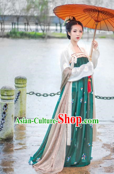 Chinese Traditional Tang Dynasty Imperial Consort Costumes Ancient Court Princess Dress Clothing for Women