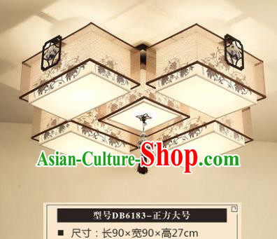 Traditional Chinese Handmade Lantern Classical Printing Ceiling Lamp Ancient Lanern