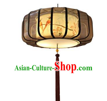 Traditional China Handmade Printing Birds Lantern Ancient Lanterns Palace Ceiling Lamp