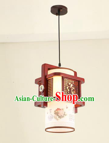 China Traditional Handmade Ancient Orchid Hanging Lantern Palace Lanterns Ceiling Lamp