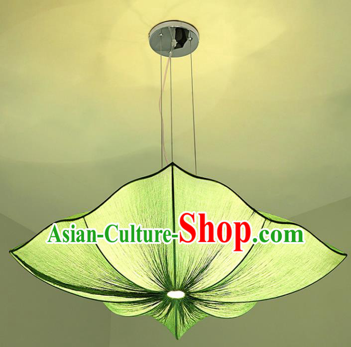 Traditional China Handmade Lantern Ancient New Year Green Hanging Lanterns Palace Ceiling Lamp