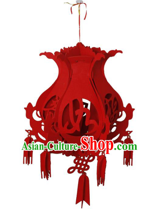 China Handmade Red Lantern Traditional New Year Lanterns Palace Portable Lamp