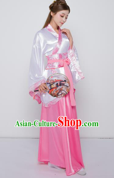 Chinese Ancient Han Dynasty Palace Lady Costume Theatre Performances Princess Dress for Women
