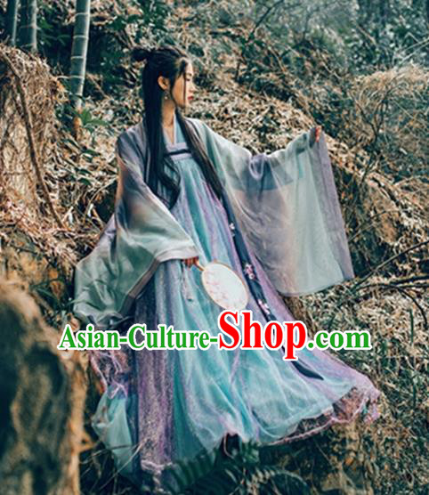 China Tang Dynasty Princess Costume Ancient Palace Lady Embroidered Dress for Women