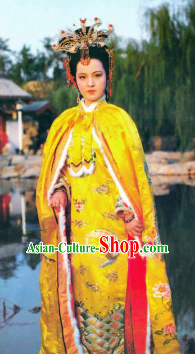 Chinese Ancient A Dream in Red Mansions Imperial Concubine Yuanchun Dress Replica Costumes for Women