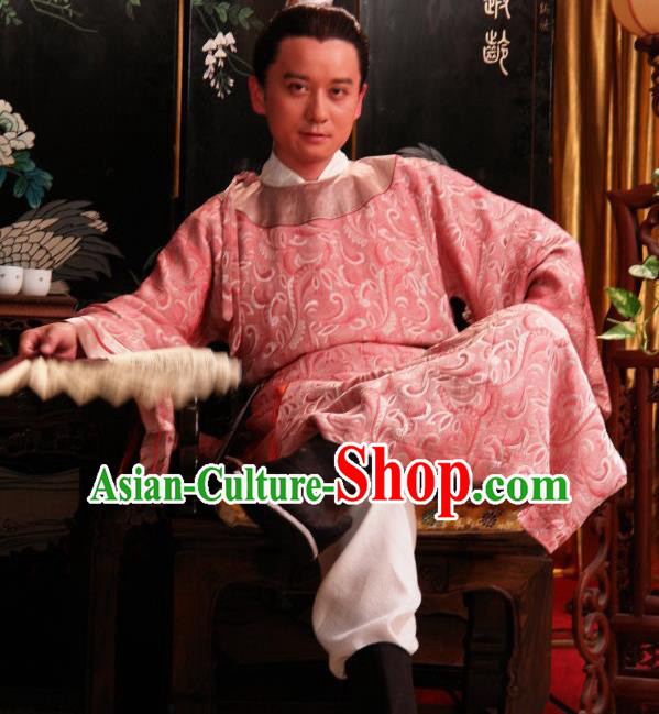 Chinese Ancient Novel Dream of the Red Chamber Rich Childe Jia Lian Costume for Men