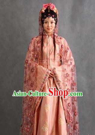 Chinese Ancient Novel Character A Dream in Red Mansions Nobility Lady Xue Baoqin Costume for Women