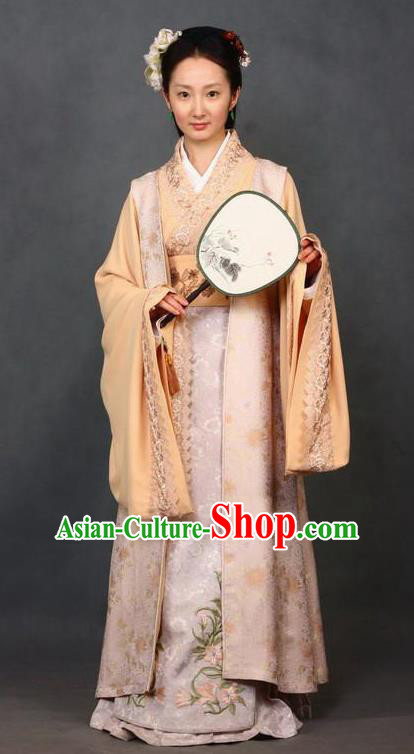 Chinese Ancient A Dream in Red Mansions Character Maidservants PingEr Costume for Women