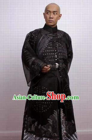 Chinese Ancient Qing Dynasty Gwanbok Robe Nobility Childe Poet Nalan Rongruo Costume for Men