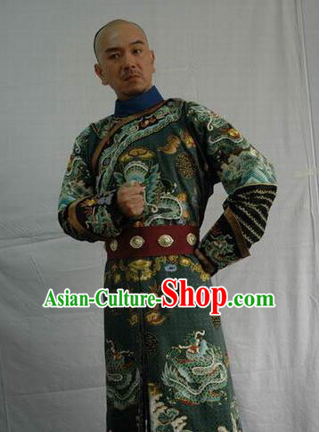 Chinese Ancient Qing Dynasty Captain General Sun Yanling Costume for Men
