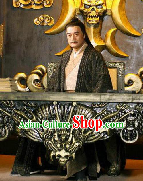 Chinese Ancient Ming Dynasty Pirate Wang Zhi Costume for Men