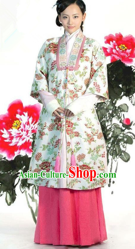 Ancient Chinese Ming Dynasty Nobility Replica Costume Aristocrat Lady Clothing for Women