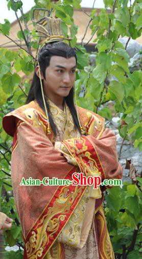 Traditional Chinese Ancient Ming Dynasty Emperor Xi Zhu Youxiao Replica Costume for Men