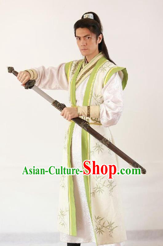 Chinese Ancient Chen Han Regime Marshal Generalissimo Chen Youliang Replica Costume for Men
