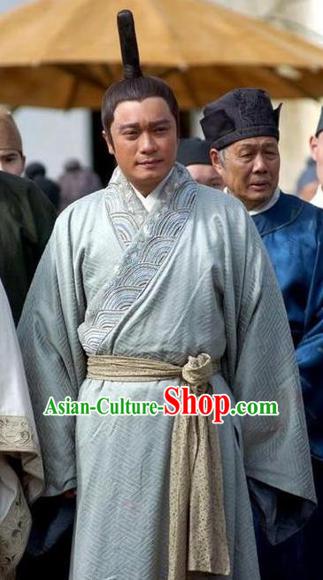 Traditional Chinese Ming Dynasty Ancient Navigator Zheng He Costume for Men