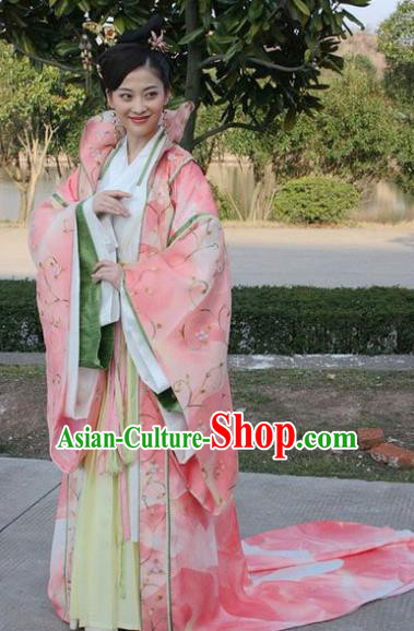 Chinese Ancient Ming Dynasty Empress Dowager Li Embroidered Dress Costume for Women