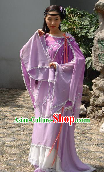 Chinese Ancient Ming Dynasty Qinhuai Courtesan Li Shiniang Embroidered Dress Costume for Women