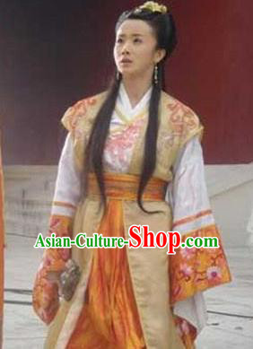 Chinese Ancient Ming Dynasty Palace Princess Changping Embroidered Dress Costume for Women