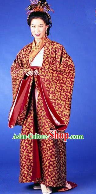 Chinese Ancient Ming Dynasty Princess Changping Embroidered Replica Costume for Women