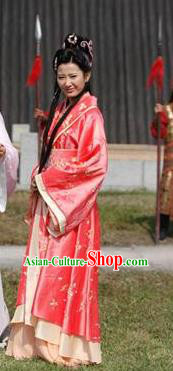 Chinese Ancient Song Dynasty Courtesan Dress Replica Costume for Women