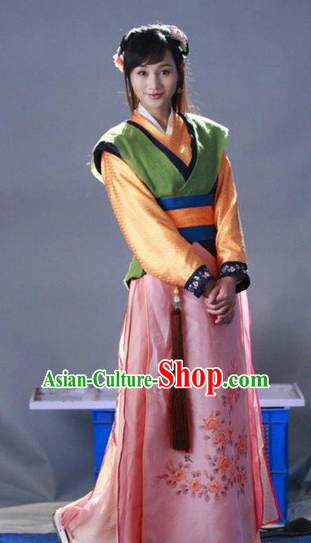 Ancient Chinese Ming Dynasty Swordswoman Replica Costume for Women