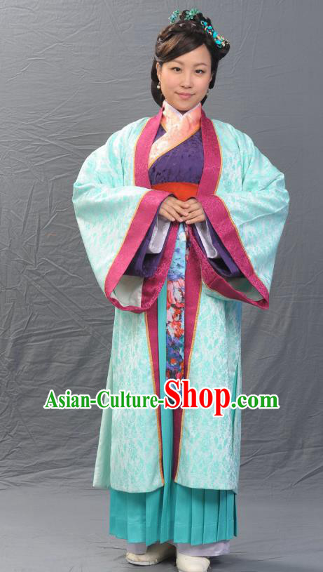 Ancient Chinese Song Dynasty Noblewoman Hostess Hanfu Dress Replica Costume for Women