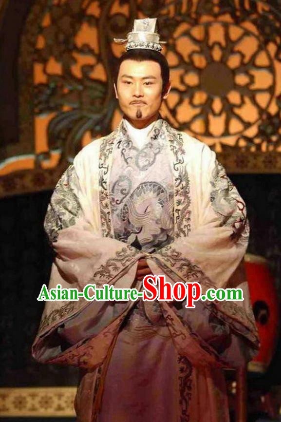 Ancient Chinese Song Dynasty Emperor Zhao Guangyi Replica Costume for Men