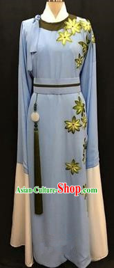 China Traditional Beijing Opera Niche Blue Robe Chinese Peking Opera Gifted Scholar Costume