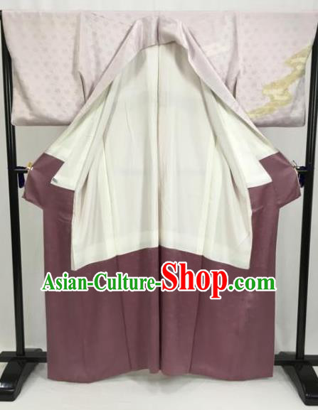 Japan Ancient Formal Costume Pink Furisode Kimonos Traditional Palace Yukata Dress for Women