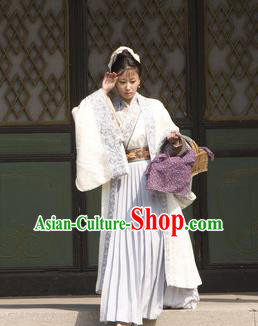 Chinese Ancient Song Dynasty Village Women Wife of Litterateur Su Shi Wang Runzhi Replica Costume for Women