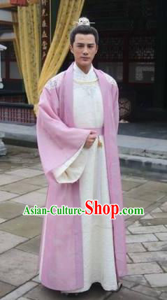 Chinese Song Dynasty Emperor Renzong Zhao Zhen Costume for Men