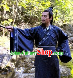 Chinese Ancient Song Dynasty Politician Litterateur Ouyang Xiu Replica Costume for Men