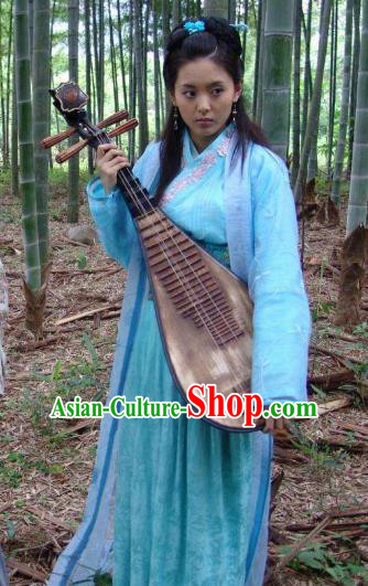 Chinese Ancient Song Dynasty Geisha Embroidered Replica Costume for Women