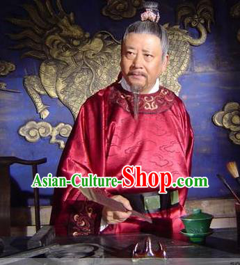 Chinese Ancient Song Dynasty Politician Litterateur Wang An-shi Replica Costume for Men