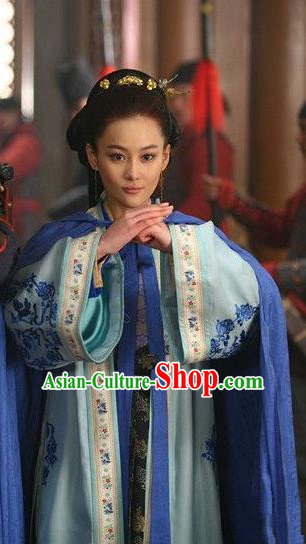 Chinese Ancient Song Dynasty Female General Liang Hongyu Embroidered Replica Costume for Women