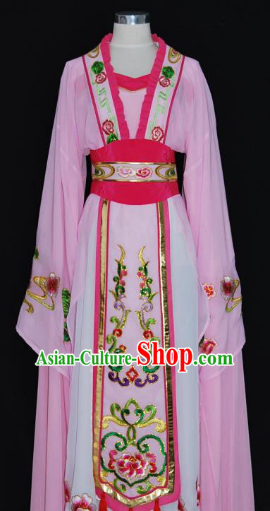 China Traditional Beijing Opera Actress Costume Chinese Shaoxing Opera Huadan Embroidered Dress