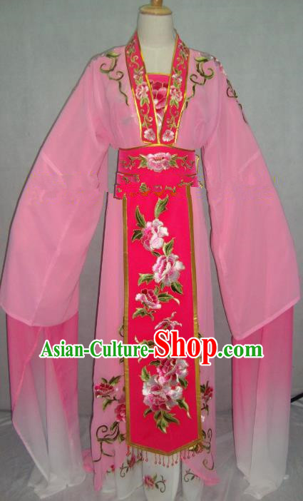 Traditional China Beijing Opera Embroidered Pink Dress Chinese Peking Opera Actress Costume