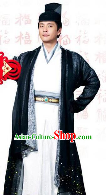 Traditional Chinese Tang Dynasty Amazing Detective Di Renjie Replica Costume for Men