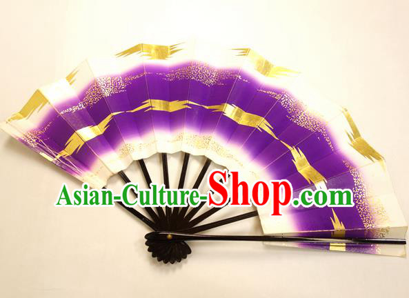 Asian Japanese Dance Purple Fans Folding Fan Traditional Fans for Women