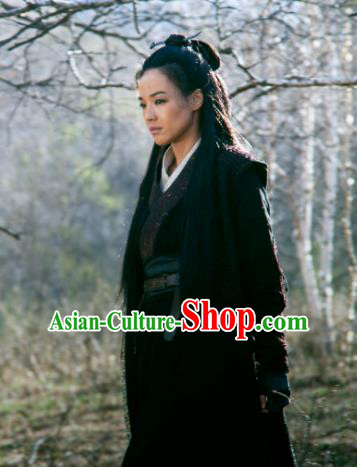 Chinese Tang Dynasty Swordswoman Female Assassin Nie Yinniang Replica Costume for Women