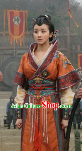 Chinese Sui Dynasty Imperial Princess Yue Rong Hanfu Dress Replica Costume for Women