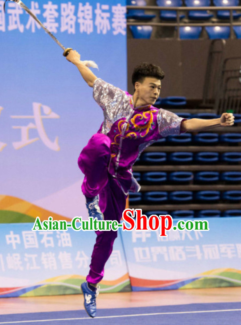 Top Short Sleeves Southern Fist Nanquan Kung Fu Uniforms Tai Chi Uniforms Martial Arts Blouse Pants Kung Fu Suits Kungfu Outfit Professional Kung Fu Clothing