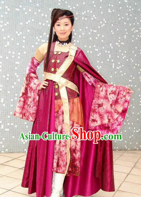 Ancient Chinese Tang Dynasty Swordswoman Hanfu Dress Replica Costume for Women