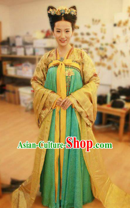 Ancient Chinese Tang Dynasty Palace Infanta Hanfu Dress Replica Costume for Women